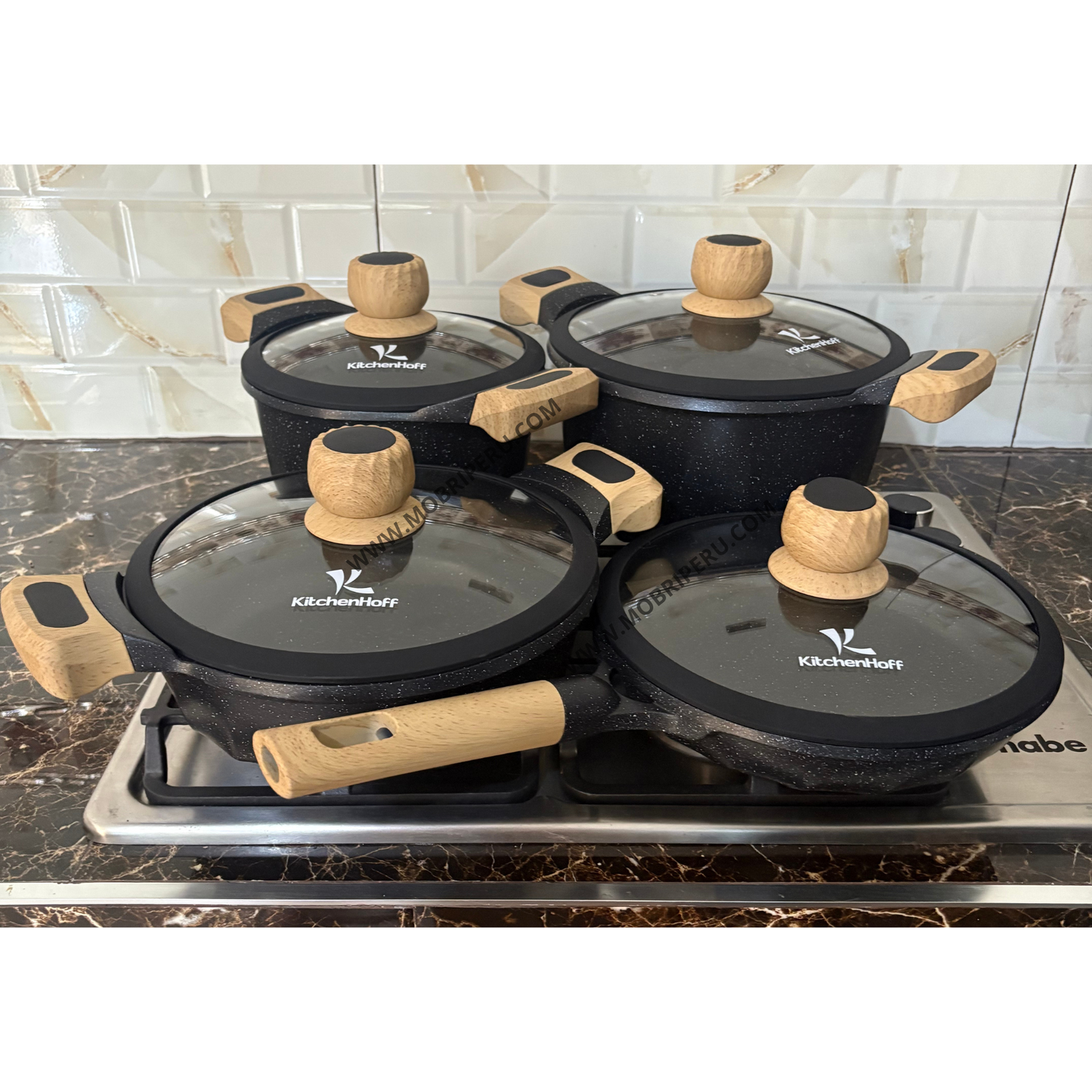 SET DE OLLAS 8PIEZAS KITCHEN OFF