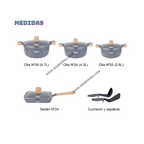 JUEGO OLLAS REYNA SIENA 10PZ ROCA VOLCÁNICA 2