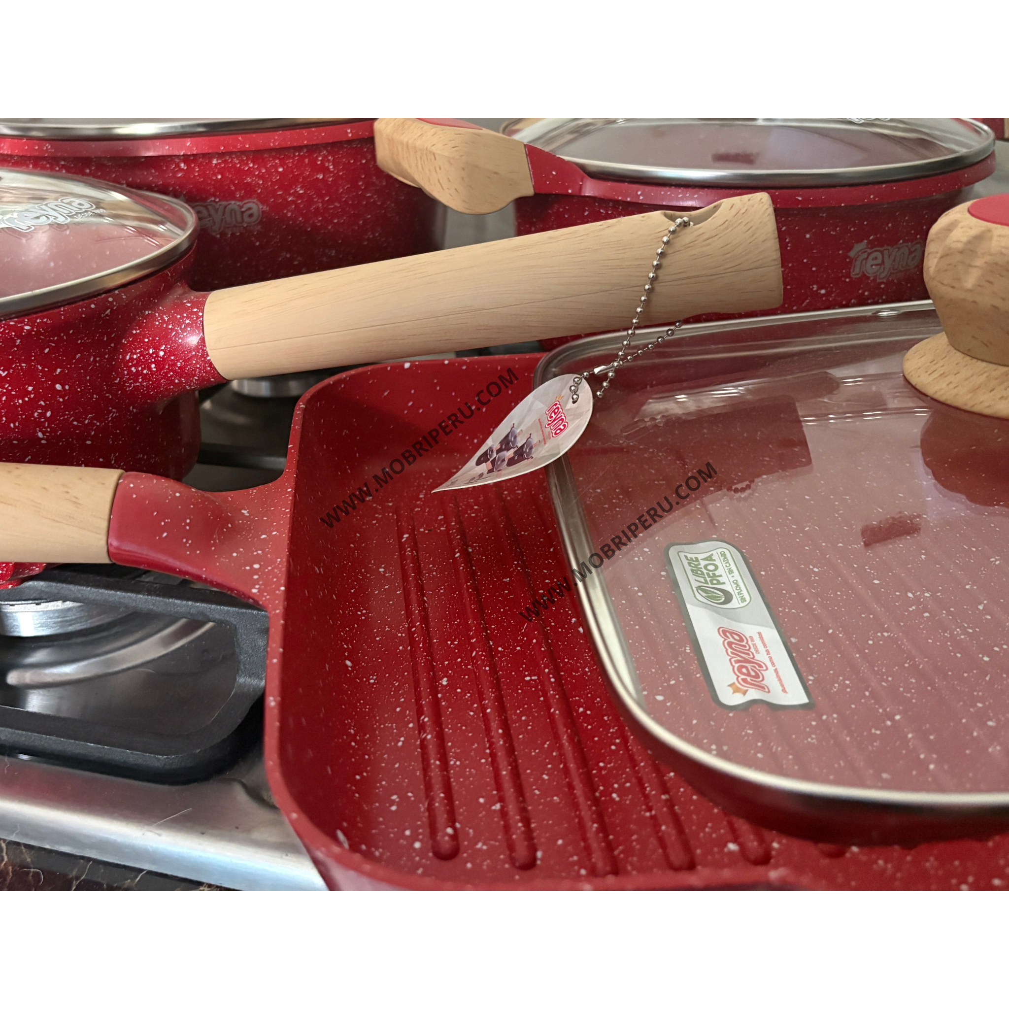 JUEGO OLLAS REYNA DAKOTA 10PZ ROCA VOLCÁNICA